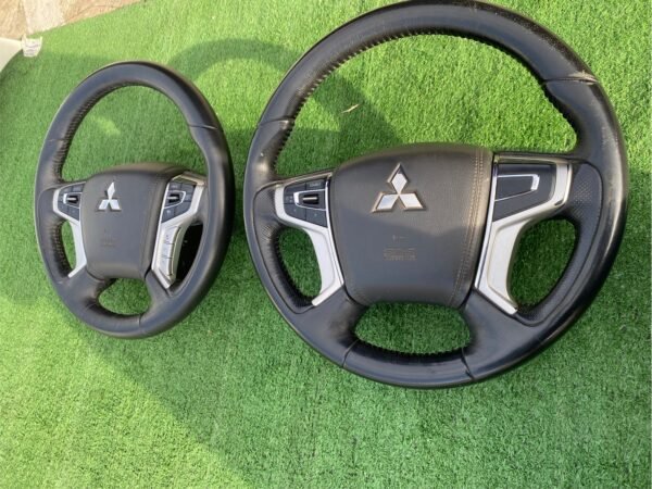 Mitsubishi Leather Steering Wheel with Airbag – Multi-Function Controls + Clock Spring Set - Image 2
