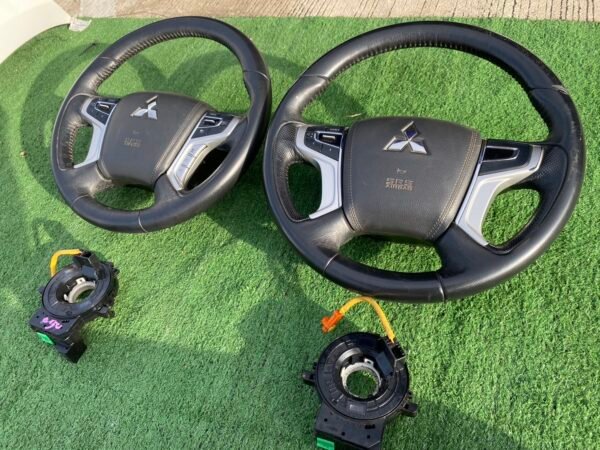 Mitsubishi Leather Steering Wheel with Airbag – Multi-Function Controls + Clock Spring Set - Image 6